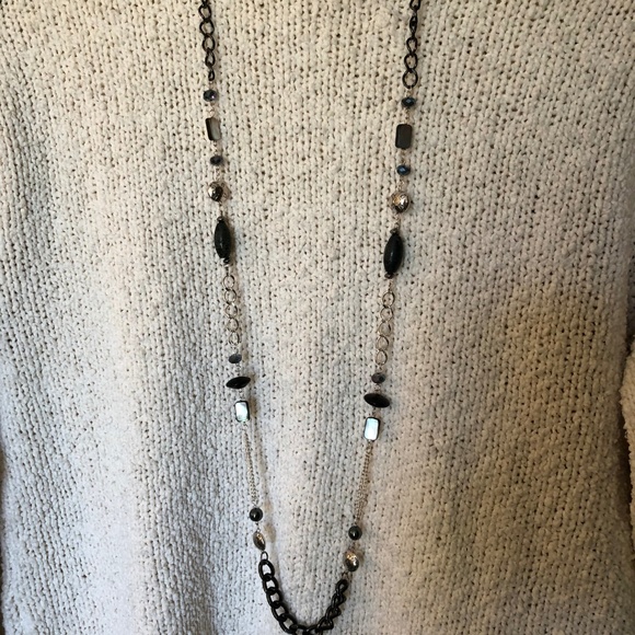 Mixed Bead and Chain Necklace #7 - Picture 2 of 8